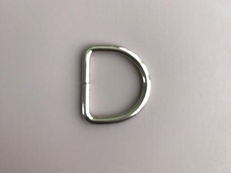 D-ring nikkel 30 mm